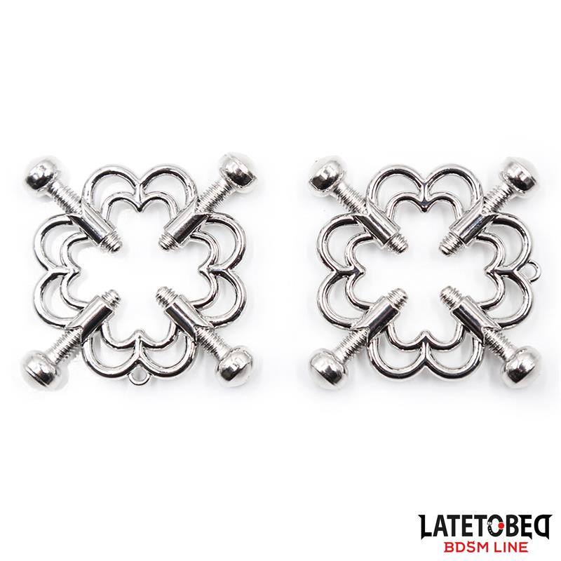 LATETOBED BDSM LINE - PINZAS DE METAL PARA PEZONES AJUSTABLES