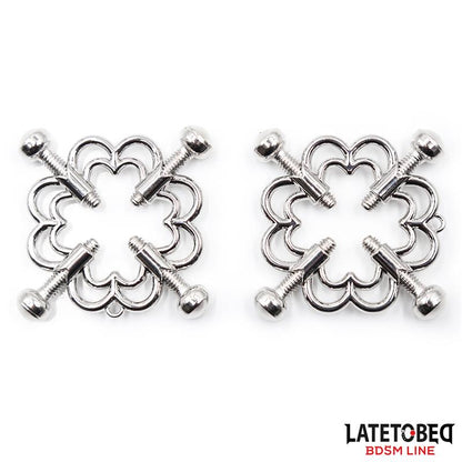 LATETOBED BDSM LINE - PINZAS DE METAL PARA PEZONES AJUSTABLES