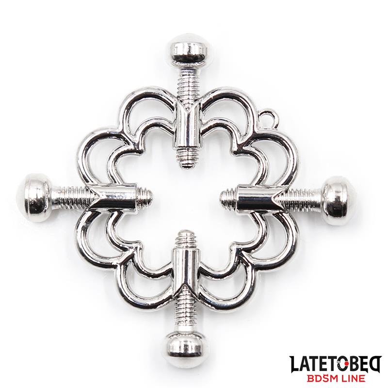 LATETOBED BDSM LINE - PINZAS DE METAL PARA PEZONES AJUSTABLES