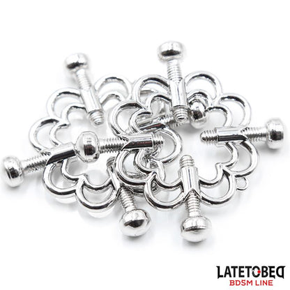 LATETOBED BDSM LINE - PINZAS DE METAL PARA PEZONES AJUSTABLES