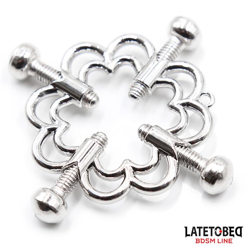 LATETOBED BDSM LINE - PINZAS DE METAL PARA PEZONES AJUSTABLES