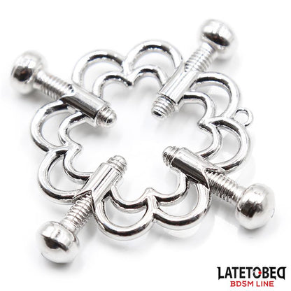 LATETOBED BDSM LINE - PINZAS DE METAL PARA PEZONES AJUSTABLES