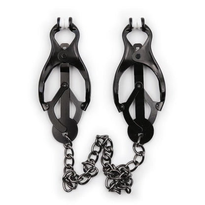 LATETOBED BDSM LINE - PINZAS JAPONESAS PARA PEZONES CON CADENA NEGRO