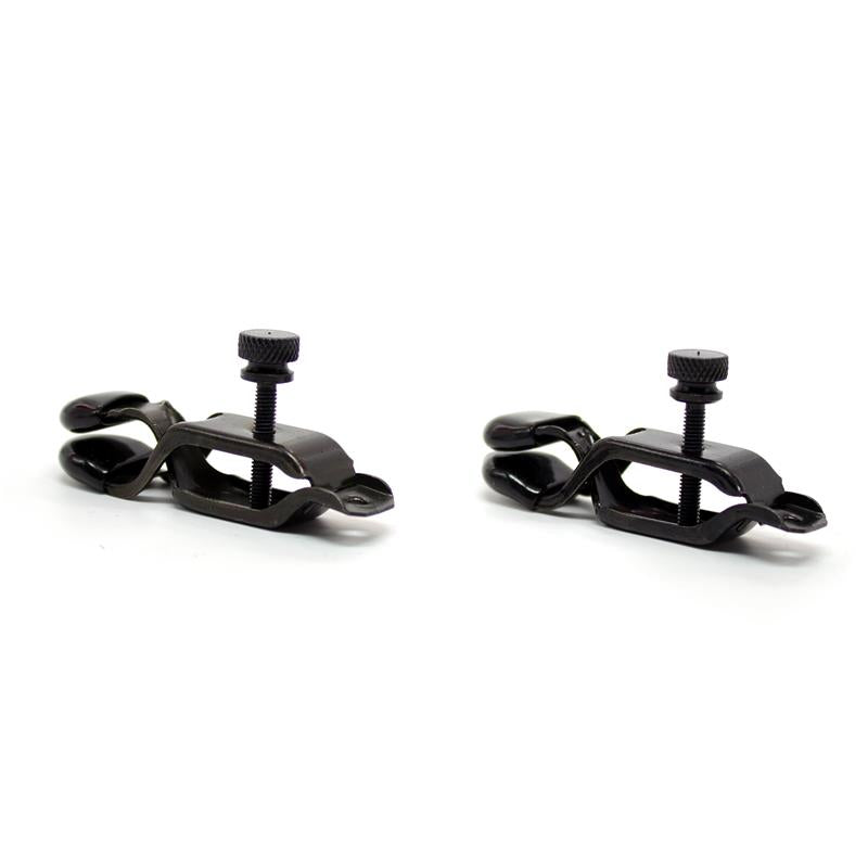 LATETOBED BDSM LINE - PINZAS PARA PEZONES AJUSTABLES METAL NEGRAS