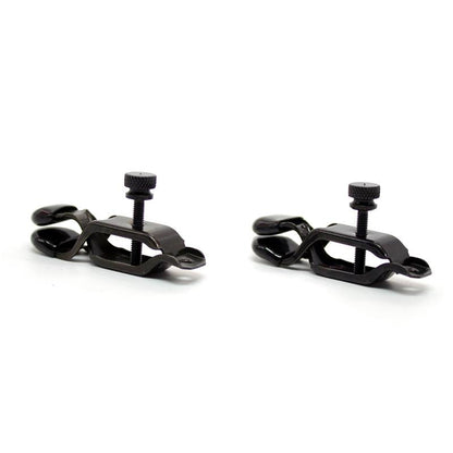 LATETOBED BDSM LINE - PINZAS PARA PEZONES AJUSTABLES METAL NEGRAS