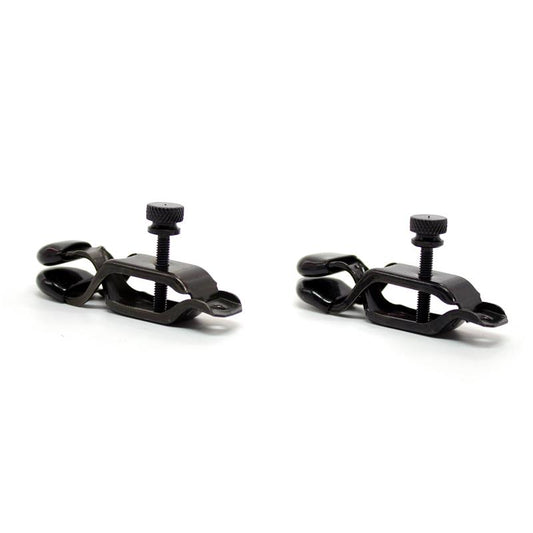 LATETOBED BDSM LINE - PINZAS PARA PEZONES AJUSTABLES METAL NEGRAS