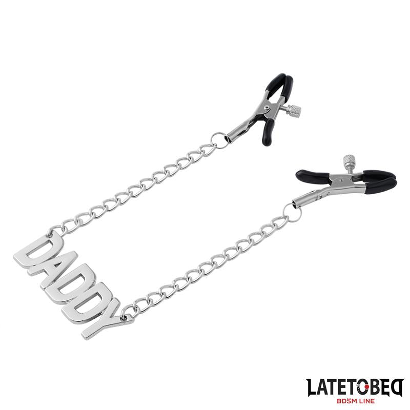 LATETOBED BDSM LINE - PINZAS PARA PEZONES CADENA DADDY