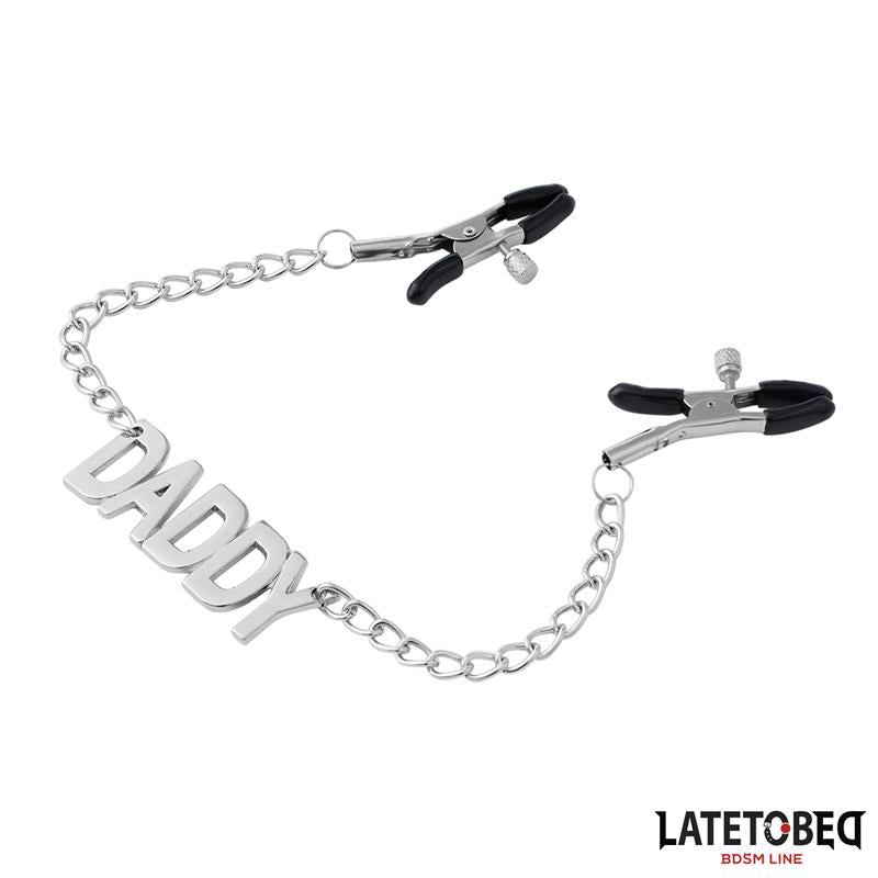 LATETOBED BDSM LINE - PINZAS PARA PEZONES CADENA DADDY