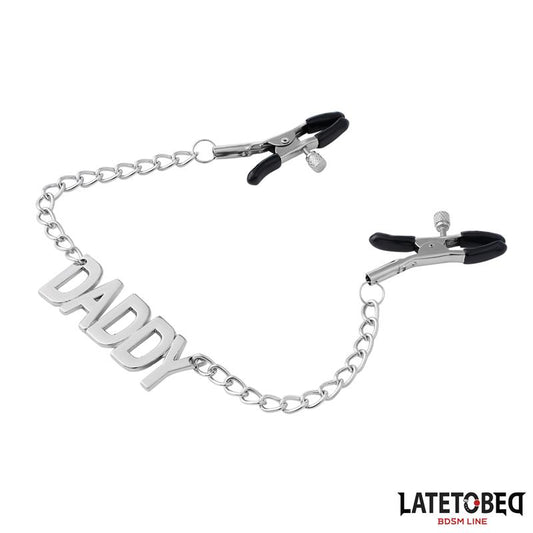 LATETOBED BDSM LINE - PINZAS PARA PEZONES CADENA DADDY