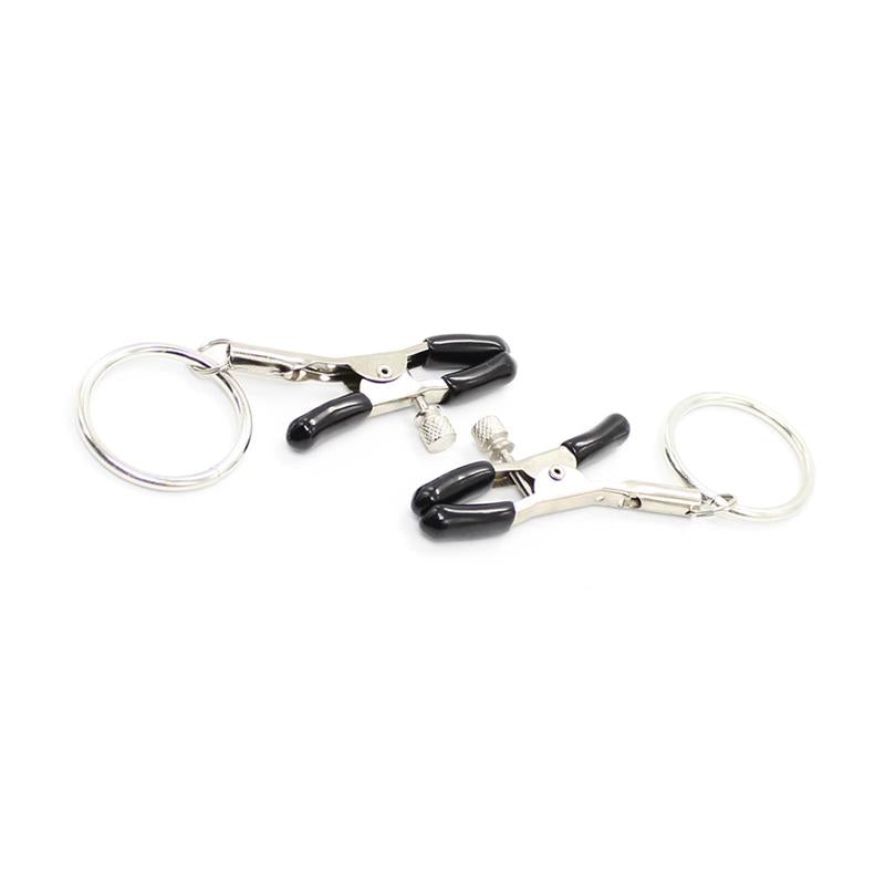 LATETOBED BDSM LINE - PINZAS PARA PEZONES CON ARO METAL