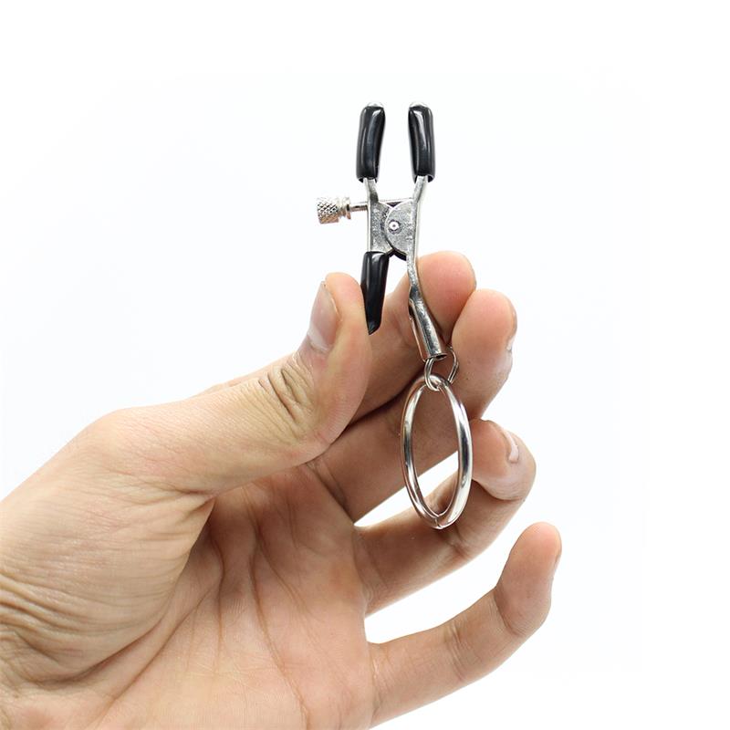 LATETOBED BDSM LINE - PINZAS PARA PEZONES CON ARO METAL