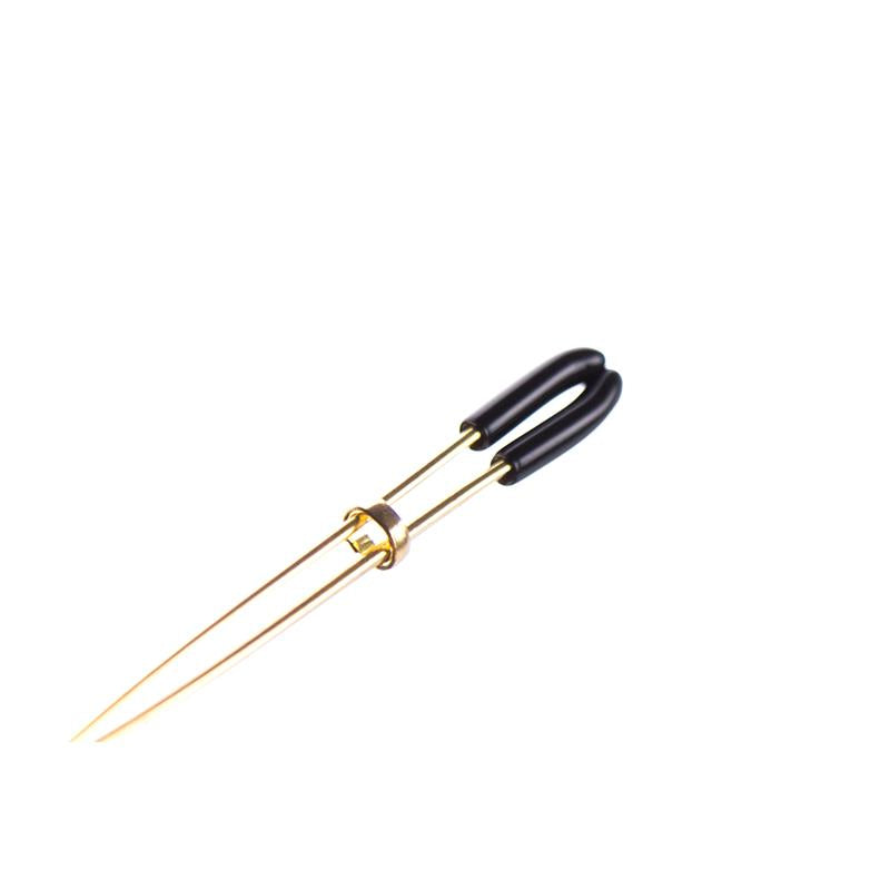LATETOBED BDSM LINE - PINZAS PARA PEZONES CON BOLAS DE CRISTAL DORADO