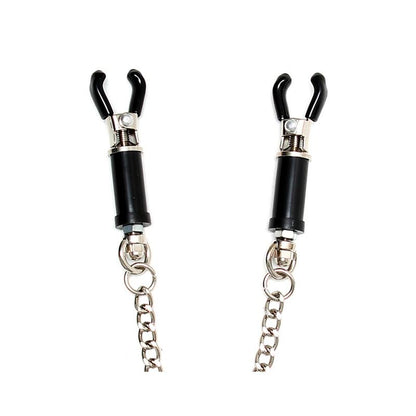 BONDAGE PLAY - PINZAS PARA PEZONES CON CADENA AJUSTABLE
