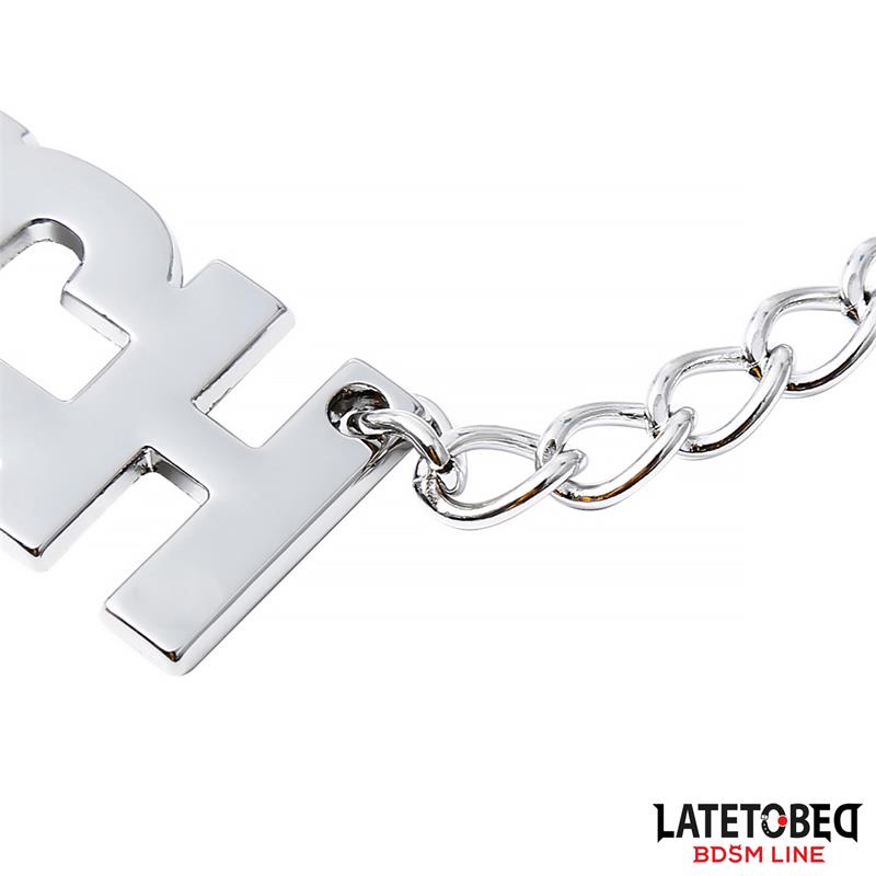 LATETOBED BDSM LINE - PINZAS PARA PEZONES CON CADENA - BITCH