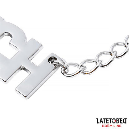 LATETOBED BDSM LINE - PINZAS PARA PEZONES CON CADENA - BITCH