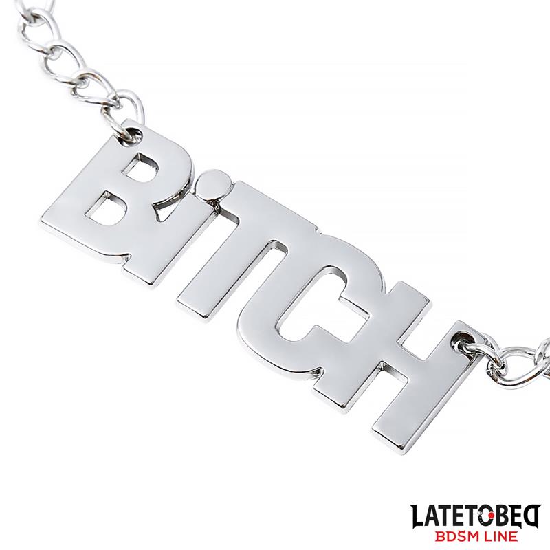LATETOBED BDSM LINE - PINZAS PARA PEZONES CON CADENA - BITCH