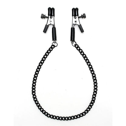 BONDAGE PLAY - PINZAS PARA PEZONES CON CADENA COLOR NEGRO