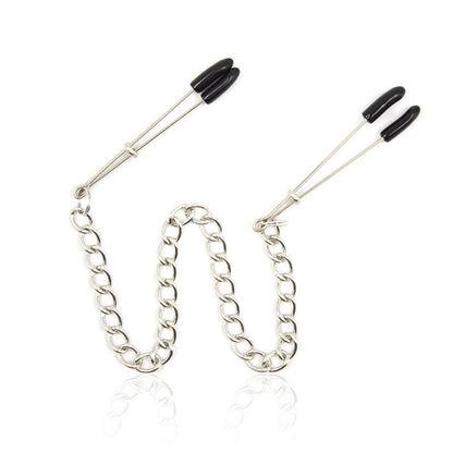 LATETOBED BDSM LINE - PINZAS PARA PEZONES CON CADENA METAL