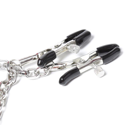 LATETOBED BDSM LINE - PINZAS PARA PEZONES CON CADENA METAL