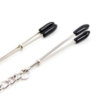 LATETOBED BDSM LINE - PINZAS PARA PEZONES CON CADENA METAL