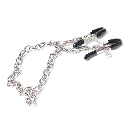 LATETOBED BDSM LINE - PINZAS PARA PEZONES CON CADENA METAL
