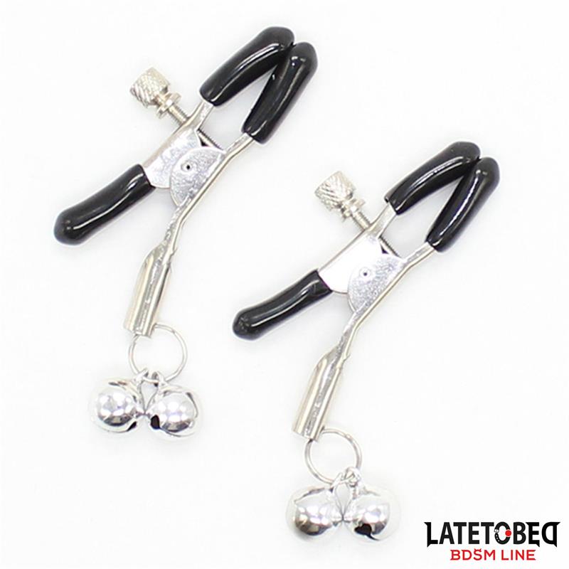 LATETOBED BDSM LINE - PINZAS PARA PEZONES CON CASCABELES