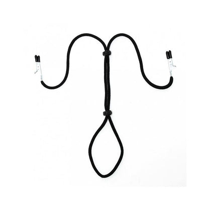 BONDAGE PLAY - PINZAS PARA PEZONES CON CORSÓN NEGRO