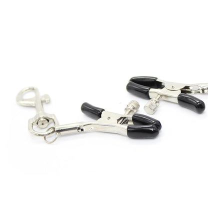 LATETOBED BDSM LINE - PINZAS PARA PEZONES CON MOSQUETONES METAL