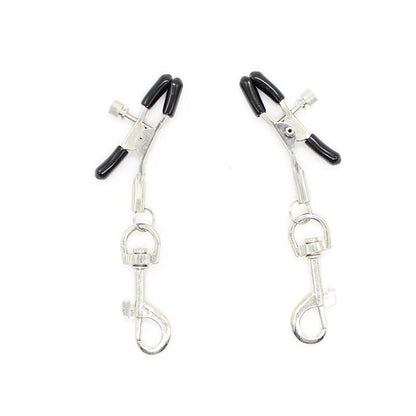 LATETOBED BDSM LINE - PINZAS PARA PEZONES CON MOSQUETONES METAL