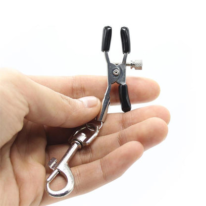 LATETOBED BDSM LINE - PINZAS PARA PEZONES CON MOSQUETONES METAL