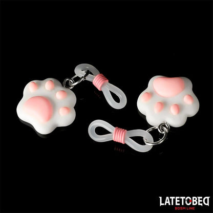 LATETOBED BDSM LINE - PINZAS PARA PEZONES CON PATITA DE GATO