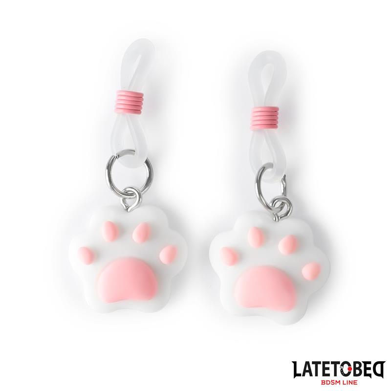 LATETOBED BDSM LINE - PINZAS PARA PEZONES CON PATITA DE GATO