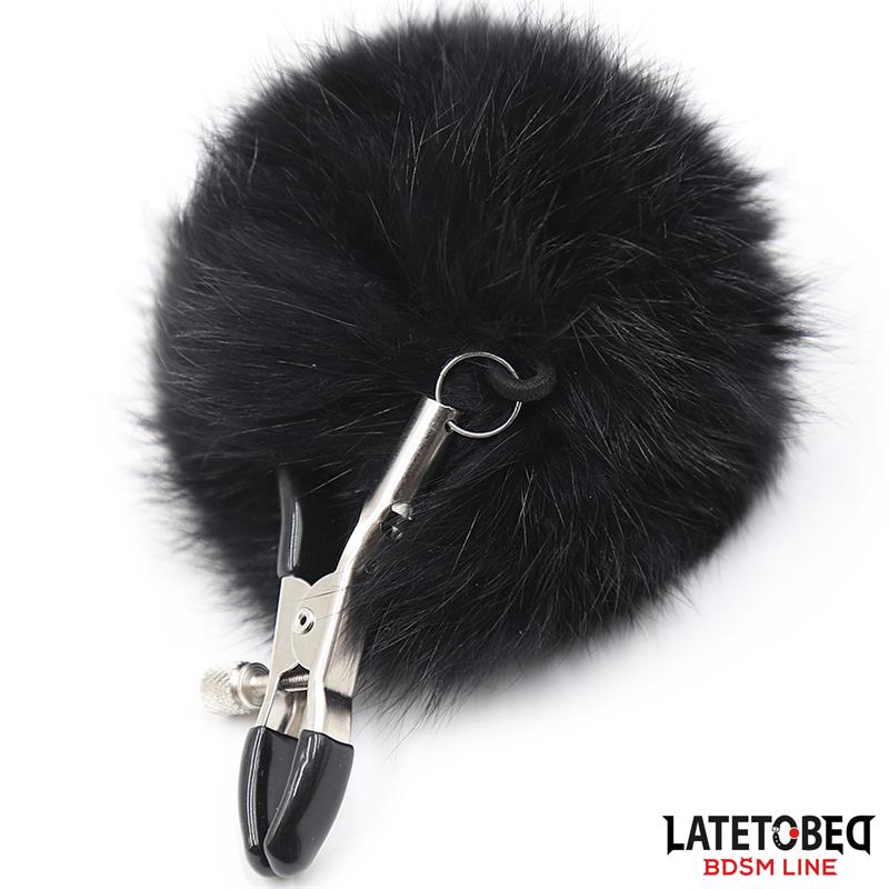 LATETOBED BDSM LINE - PINZAS PARA PEZONES CON PELO NEGRO