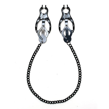 BONDAGE PLAY - PINZAS PARA PEZONES ESTILO MARIPOSA CON CADENA