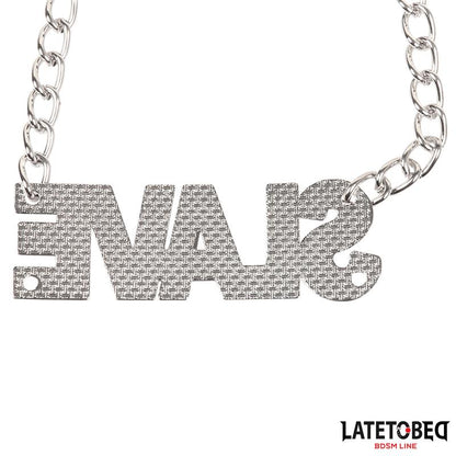 LATETOBED BDSM LINE - PINZAS PARA PEZONES LEMA SLAVE