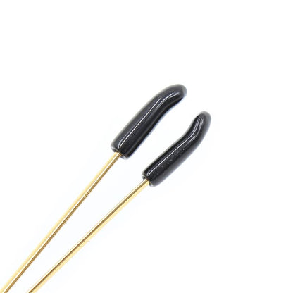 LATETOBED BDSM LINE - PINZAS PARA PEZONES METAL NEGRO/DORADO