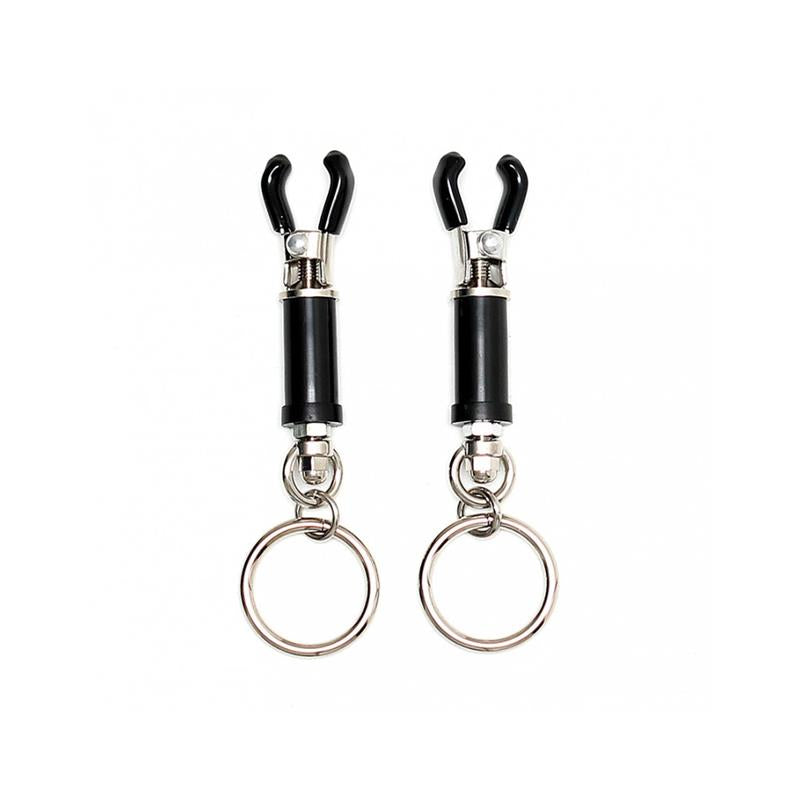 BONDAGE PLAY - PINZAS PARA PEZONES SIN CADENA AJUSTABLES