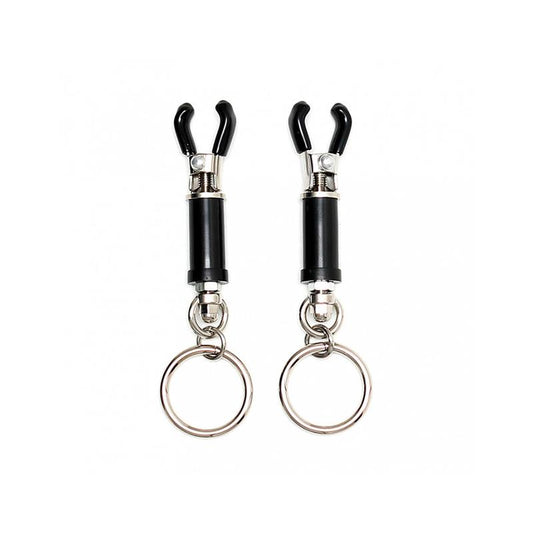 BONDAGE PLAY - PINZAS PARA PEZONES SIN CADENA AJUSTABLES