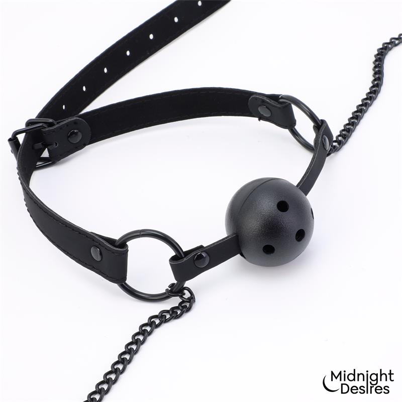 MIDNIGHT DESIRES - PINZAS PARA PEZONES Y MORDAZA DE BOLA