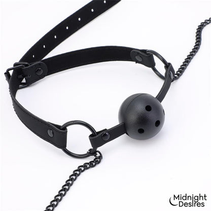 MIDNIGHT DESIRES - PINZAS PARA PEZONES Y MORDAZA DE BOLA