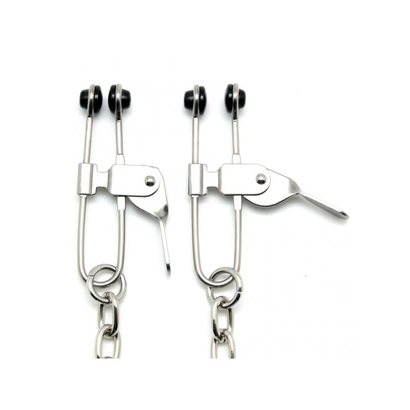 BONDAGE PLAY - PINZAS PEZONES CADENA METAL
