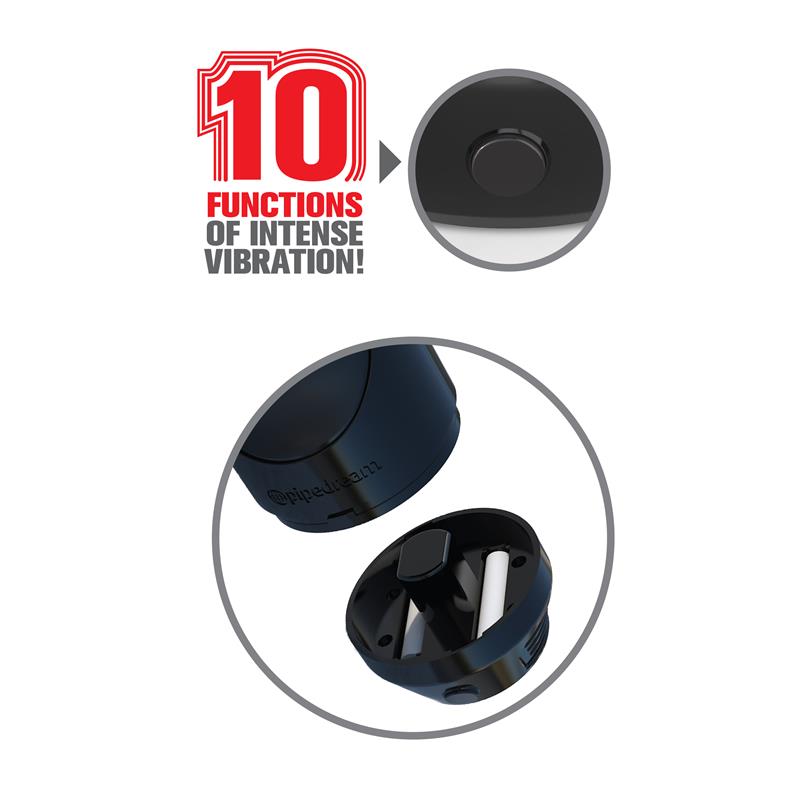 PDX TOYZ - PIPEDREAM EXTREME TOYZ MASTURBADOR VIBRADOR MEGA GRIP