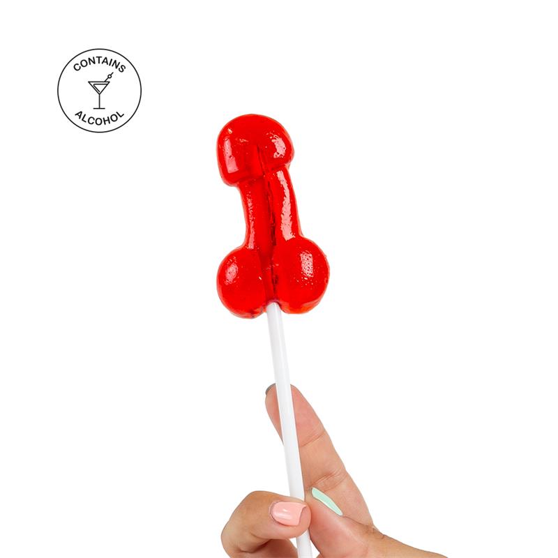 SECRET PLAY - PIRULETA DE PENE SABOR DAIQUIRI DE FRESA CON ALCOHOL