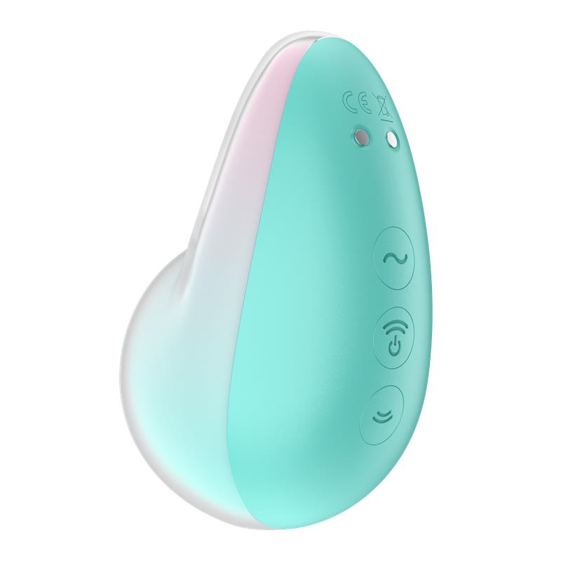 SATISFYER - PIXIE DUST ESTIMULADOR CLITORIDIANO POR SUCÇÃO COM VIBRAÇÃO MENTA/ROSA