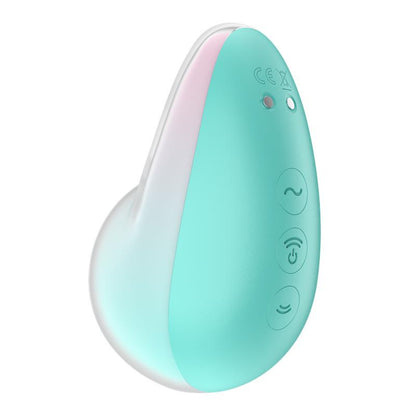 SATISFYER - PIXIE DUST ESTIMULADOR CLITORIDIANO POR SUCÇÃO COM VIBRAÇÃO MENTA/ROSA