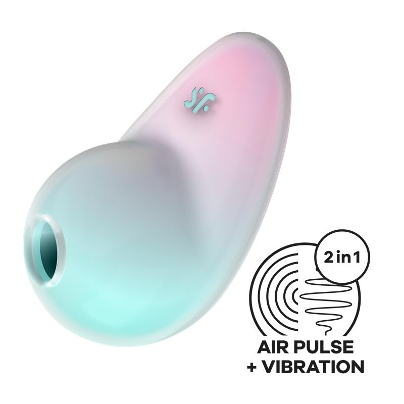 SATISFYER - PIXIE DUST SUCCIONADOR DE CLÍTORIS CON VIBRACIÓN MENTA/ROSA