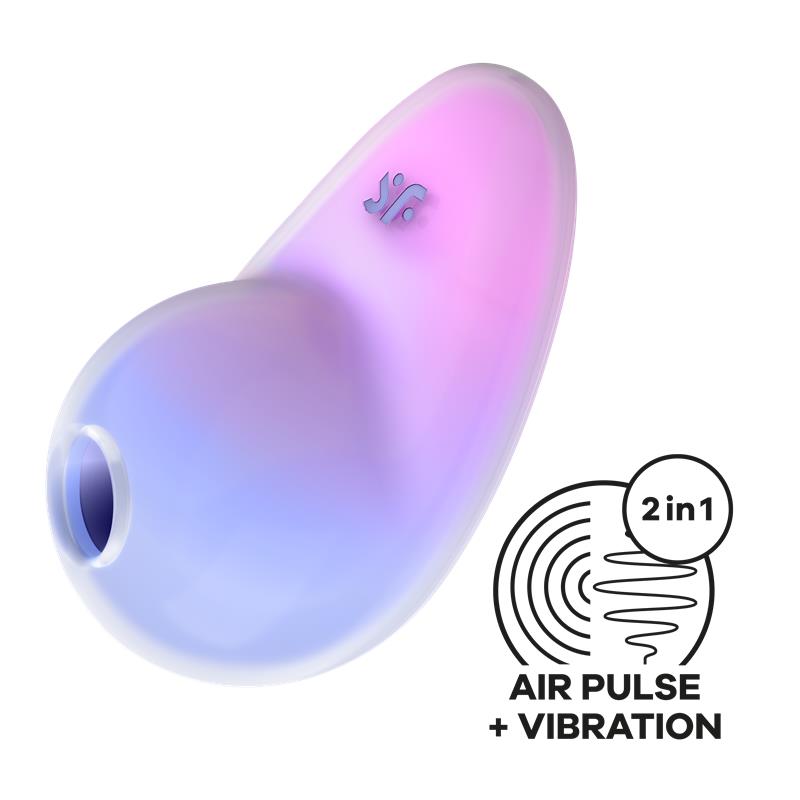 SATISFYER - PIXIE DUST SUCCIONADOR DE CLÍTORIS CON VIBRACIÓN VIOLETA/ROSA
