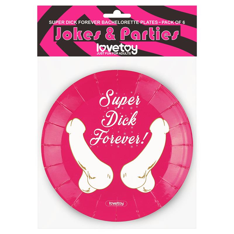 LOVETOY - PLATOS DE PAPEL-CARTÓN PACK DE 6
