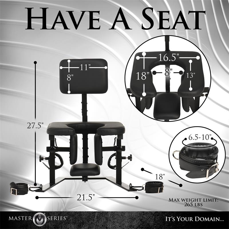 MASTER SERIES - PLEASURE THRONE SILLA PARA SEXO ORAL