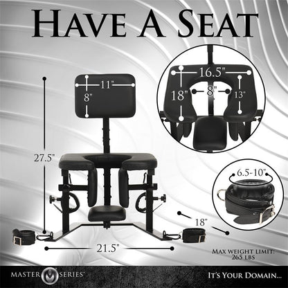 MASTER SERIES - PLEASURE THRONE SILLA PARA SEXO ORAL